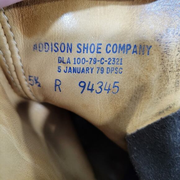 Vintage Addison Shoe Company Steel Toe Leather Boots Men's 5.5 Woman's 7… - Picture 10 of 14